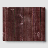 素朴秋のひまわり結婚は ゲストブック (裏面)