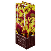 素朴秋のひまわり結婚は ワインギフトバッグ (正面アングル)