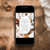 素朴秋のフローラフレ結婚ーム 招待状