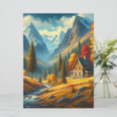 素朴秋の山荘&川 シーズンカード (スタンド正面)