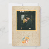 素朴秋の結婚式カード招待状 招待状 (裏面)