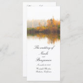 素朴秋の結婚式プログラム プログラム (正面/裏面)