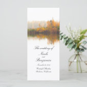 素朴秋の結婚式プログラム プログラム (スタンド正面)