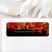 素朴秋の結婚式差出人住所ラベル ラベル (インサイチュ)