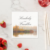 素朴秋の結婚式 スタンダードカクテルナプキン (インサイチュ)