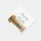 素朴秋の結婚式 スタンダードカクテルナプキン (角)