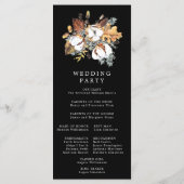 素朴秋の花DIY結婚's プログラム (裏面)