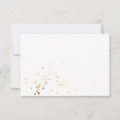 素朴秋の葉の結婚式RSVPカード 出欠カード (裏面)