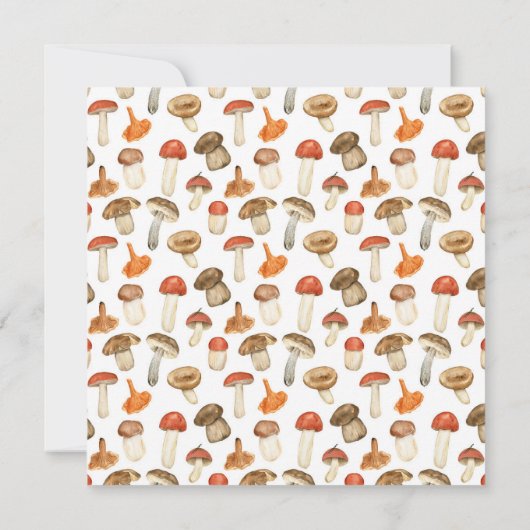 素朴秋の葉ヤナギ 招待状 (裏面)