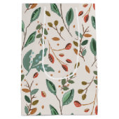 素朴秋の葉 ミディアムペーパーバッグ (裏面)