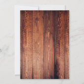 素朴秋イエローワイルドバラバ結婚ラティブ 招待状 (裏面)