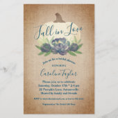 素朴秋インラブブルーフローラブライダルシャワー (正面)