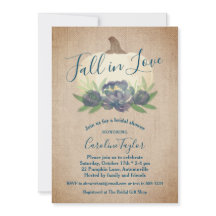 素朴秋インラブブルーフローラブライダルシャワー