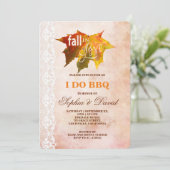 素朴秋インラブレースI do BBQ招待状 招待状 (スタンド正面)