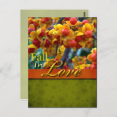 素朴秋インラブ結婚ポストカード ポストカード (正面/裏面)