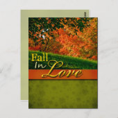 素朴秋インラブ結婚ポストカード ポストカード (正面/裏面)