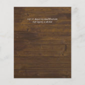 素朴秋ウッドランドキツネ結婚式招待状 (裏面)