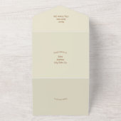 素朴秋オータムカボチャ結婚ンス オールインワン招待状 (外側)