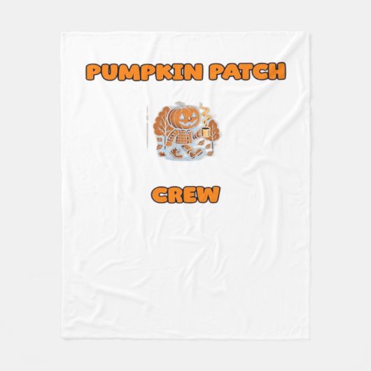 素朴秋オータムカボチャ離れンフローラクラシック フリースブランケット (正面)