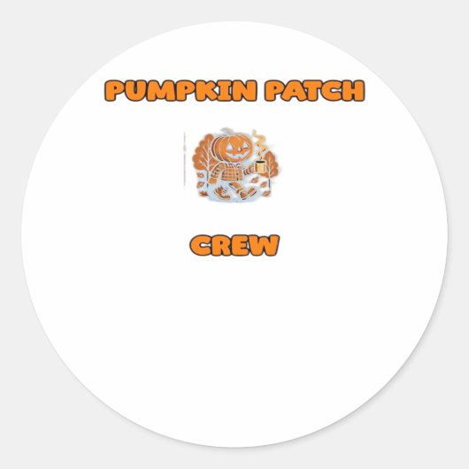 素朴秋オータムカボチャ離れンフローラクラシック ラウンドシール (正面)