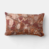 素朴秋オ賛美レンジテラコッタ刺繍 ランバークッション (裏面)