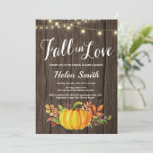 素朴秋ストリングライツブライダルシャワー招待 招待状 (スタンド正面)