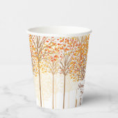 素朴秋ツリーズテラコッタバースデーパーティー 紙コップ (右)