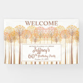 素朴秋ツリーズテラコッタ60thバースデーパーティー 横断幕 (横)