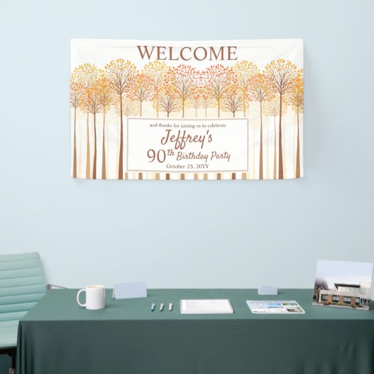 素朴秋ツリーズテラコッタ90thバースデーパーティー 横断幕 (トレードショー)