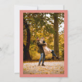 素朴秋テラコッタフローラ結婚写真 招待状 (裏面)