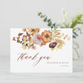 素朴秋テラ結婚コッタサンキューカード サンキューカード (スタンド正面)