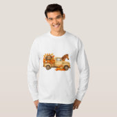 素朴秋トラックTシャツ長袖 Tシャツ (正面フル)