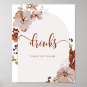 素朴秋ドリンク救済自分ポスター ポスター (正面)