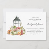 素朴秋ハーベストランタンカップルシャワー 招待状 (正面)