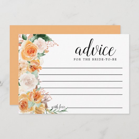 素朴秋バラフローラアドバイスカードの単語 アドバイスカード (正面/裏面)