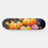 素朴秋パンプキンカラフル紅葉 スケートボード (横)
