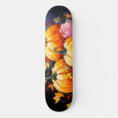 素朴秋パンプキンカラフル紅葉 スケートボード (正面)