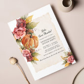 素朴秋パンプキ与えンは感謝してい友達 ノートカード