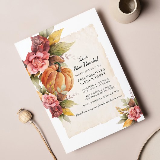 素朴秋パンプキ与えンは感謝してい友達 ノートカード