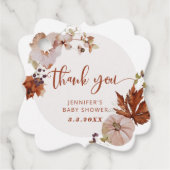 素朴秋パンプキ感謝していンユーラベル フェイバータグ (正面)