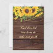 素朴秋ヒマワリ感動的アウ結婚ズ セーブザデート (裏面)