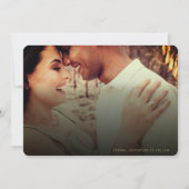 素朴秋フィルタ金ゴールドスクリプトの前後の写真 セーブザデート (裏面)