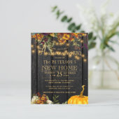 素朴秋フローラウッド引っ越し祝いパーティーbbq招待状 (スタンド正面)