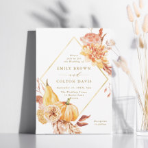 素朴秋フローラパンプキ結婚ンの金ゴールドスクリプト