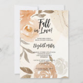 素朴秋フローラブライダルシャワー 招待状 (正面)