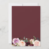 素朴秋フローラ結婚リース 招待状 (裏面)