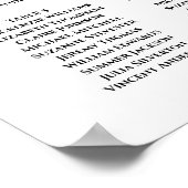 素朴秋フローラ8テーブル結婚の座席表 ポスター (角)