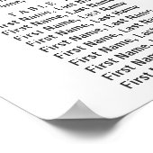 素朴秋フローラ9テーブル結婚の座席表 ポスター (角)