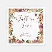 素朴秋フローラ スタンダードカクテルナプキン (正面)