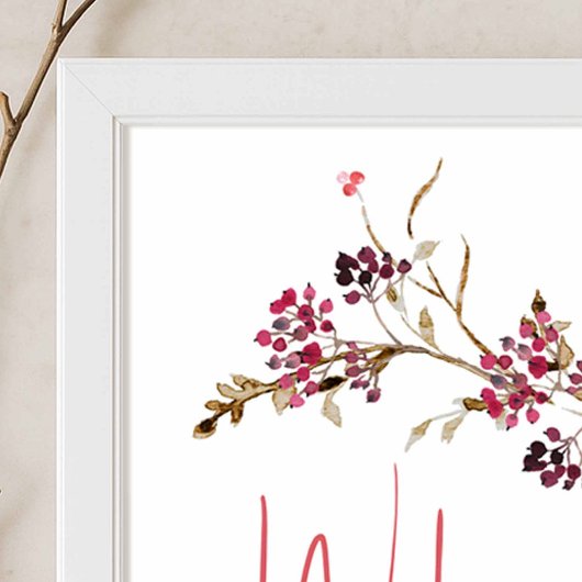 素朴秋ブライダルシャワーテーマウェルカムサイン ポスター